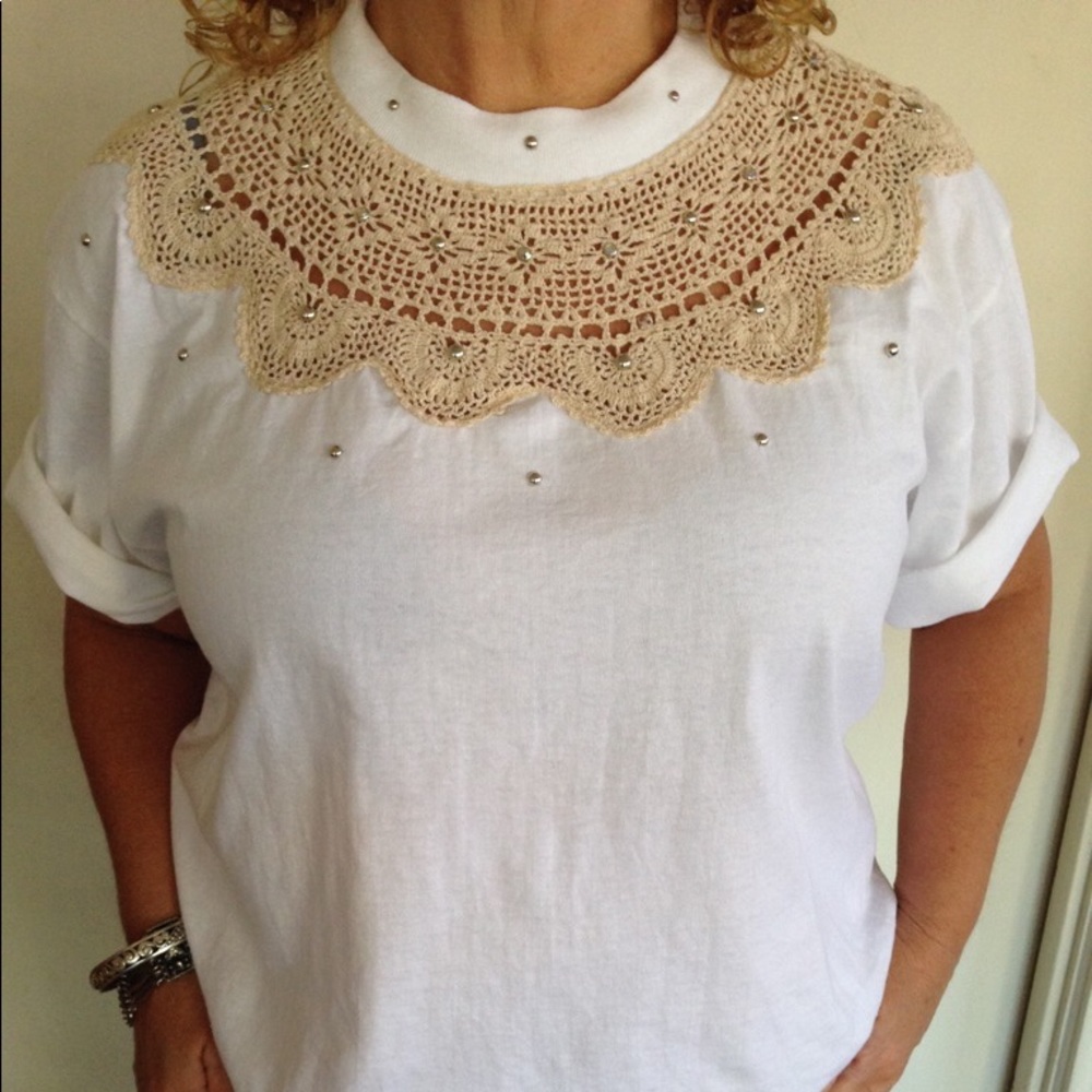 Embellished Cotton T-shirt